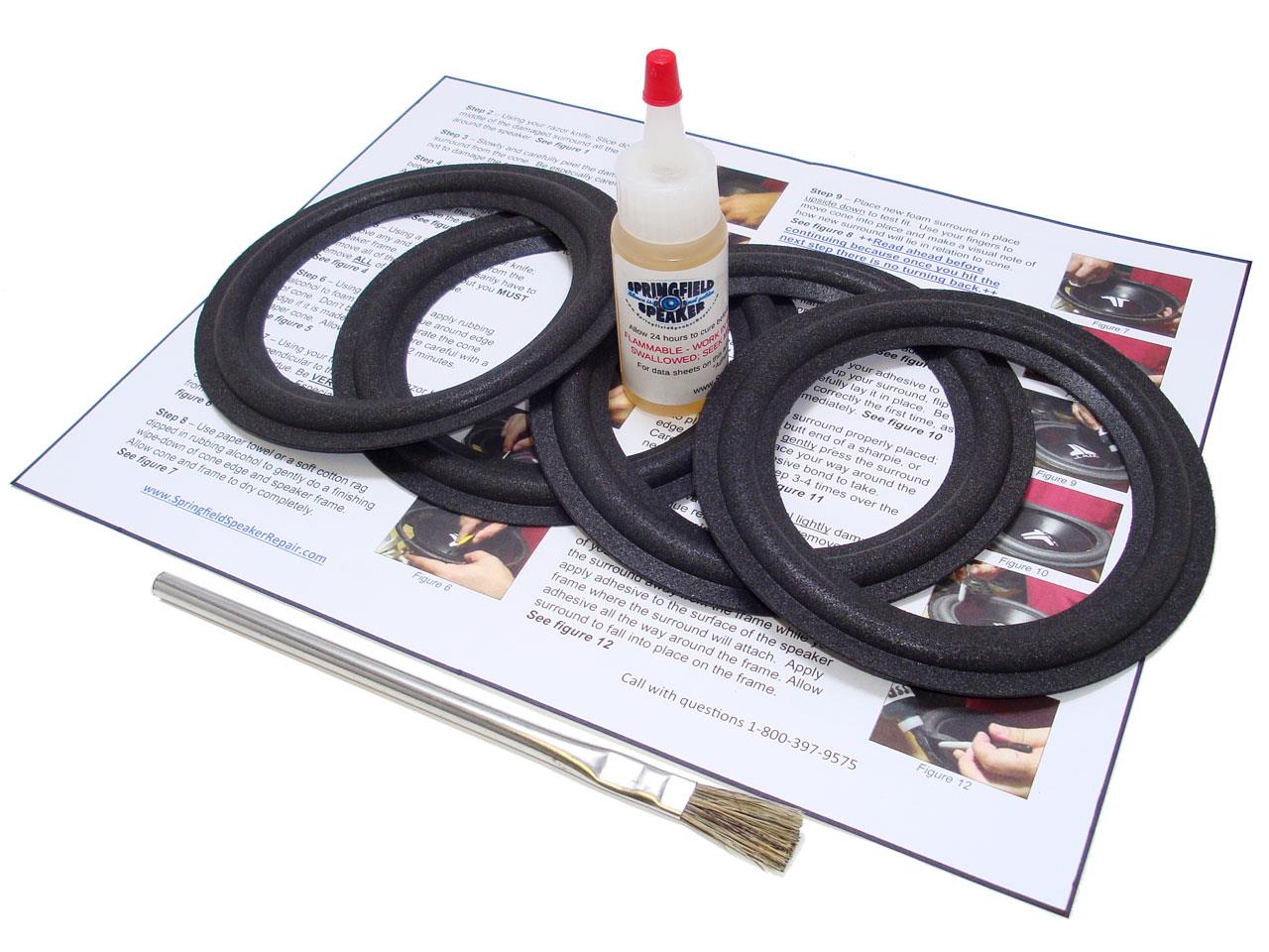 Infinity 5.25" 4 Speaker Foam Surround Repair Kit 4A525 Springfield