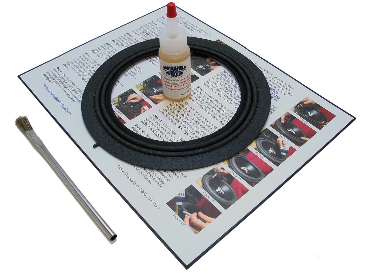 5x7 Woofer Automotive Speaker Foam Surround Repair Kit Free 5x7 Woofer Automotive Speaker Foam Surround Repair Kit Free