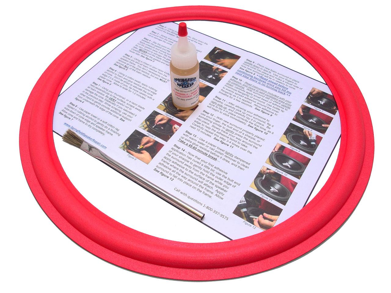 Cerwin Vega 15" AngleAttach Single Speaker Foam Surround Repair Kit