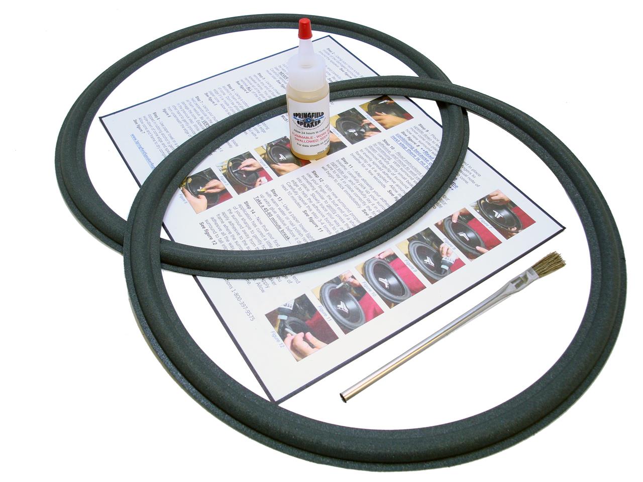 JBL 14" LE14 Speaker Foam Surround Repair Kit 2LE14 Springfield Speaker