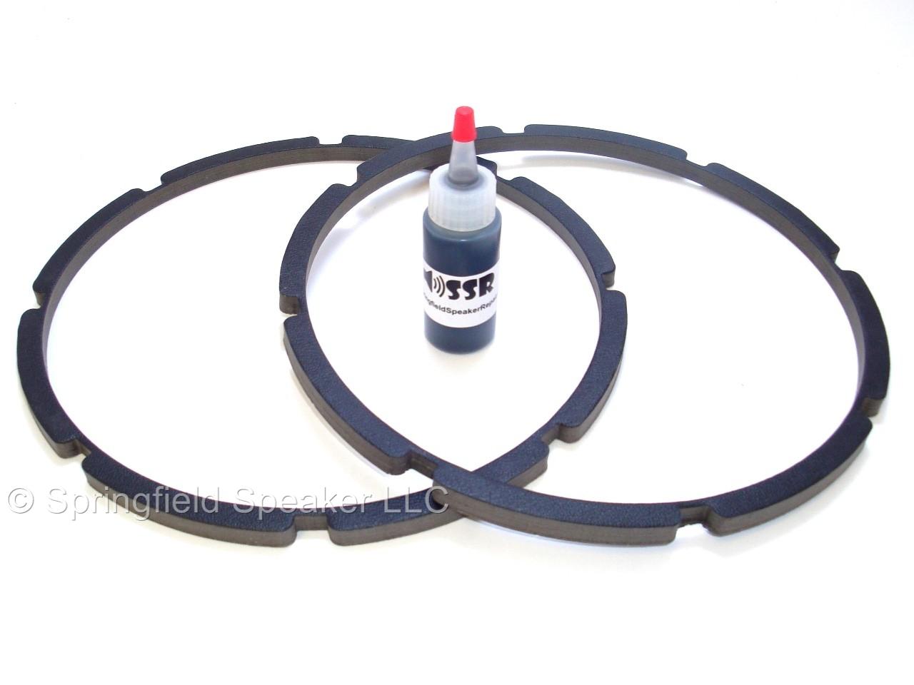 10" ProGrade Vinyl Finish Speaker Subwoofer Gaskets adhesive incl