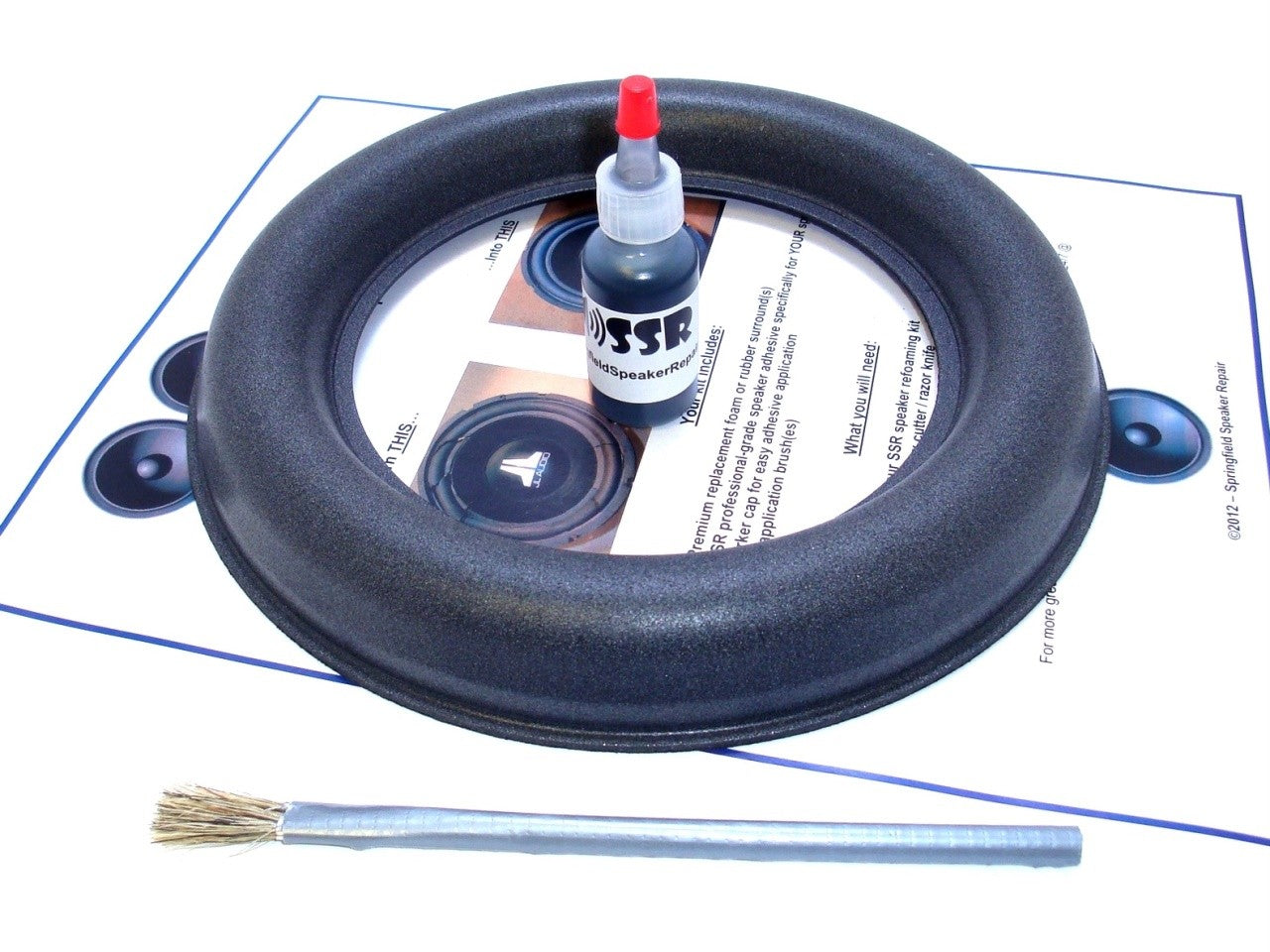 JL Audio 8W7 Single Subwoofer Foam Surround Repair Kit 1JL8W7