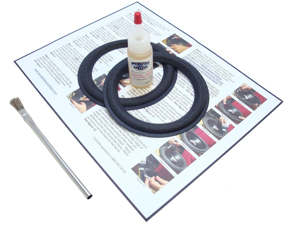 Paradigm 5.25" Speaker Foam Surround Repair Kit 2Bos525 Springfield