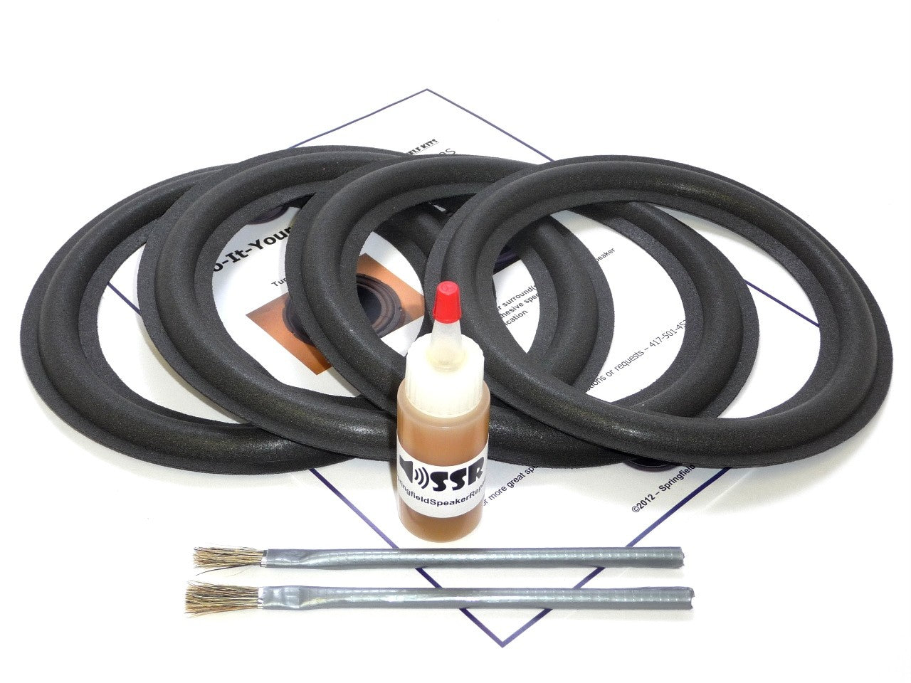 Bose 8" 4 Speaker Foam Surround Repair Kit 4A810 Springfield Speaker