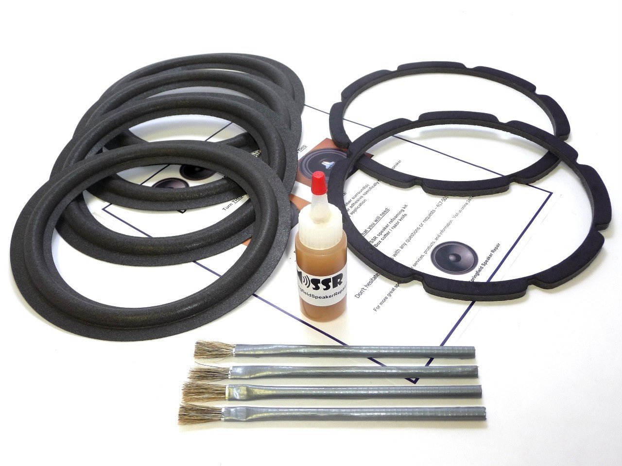 Tannoy 8" 4 Speaker Foam Surround Repair Kit - 4tan8