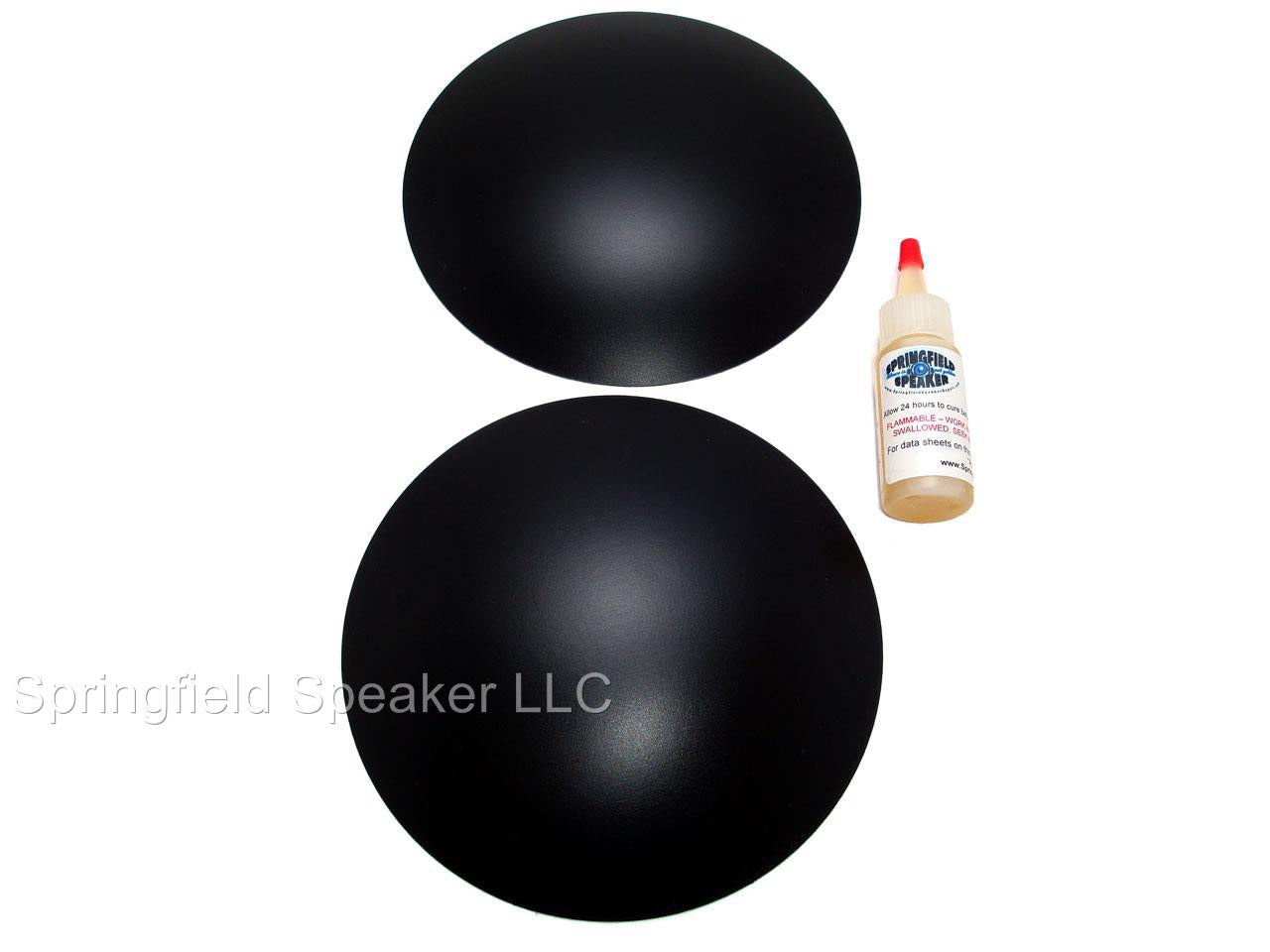 6.5" Inverted Poly 2 Speaker 2 Subwoofer Dust Cap Kit Springfield