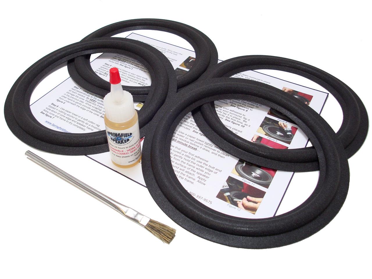 Infinity 8" 4 Speaker Foam Surround Repair Kit 4A8 Springfield Speaker