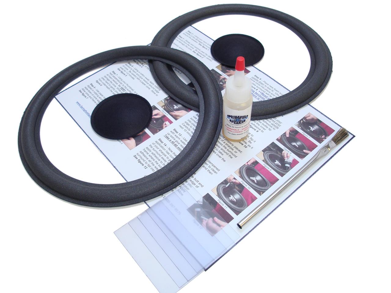 Complete Dahlquist 10" Speaker Foam Surround Repair Kit DQ10, DQ20
