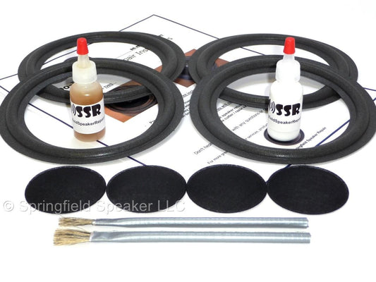 Complete Advent Laureate 6.5" 4 Speaker Foam Surround Repair Kit - Shims and Caps - 4A65+4DCS225