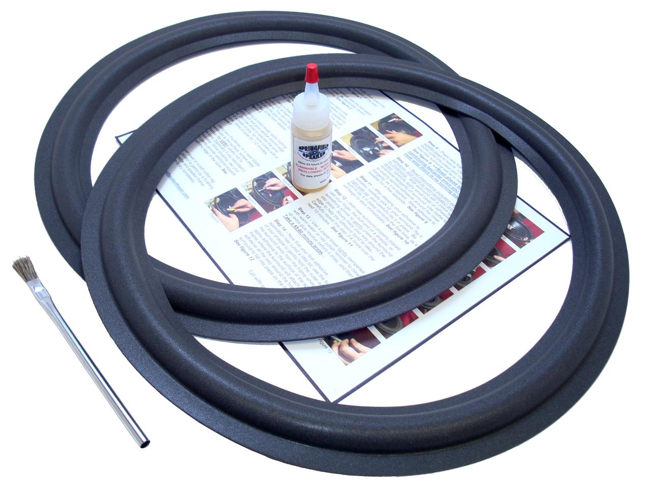 Springfield Speaker 6.5" Foam Surround Repair Kit - 2 Speaker - Want It All