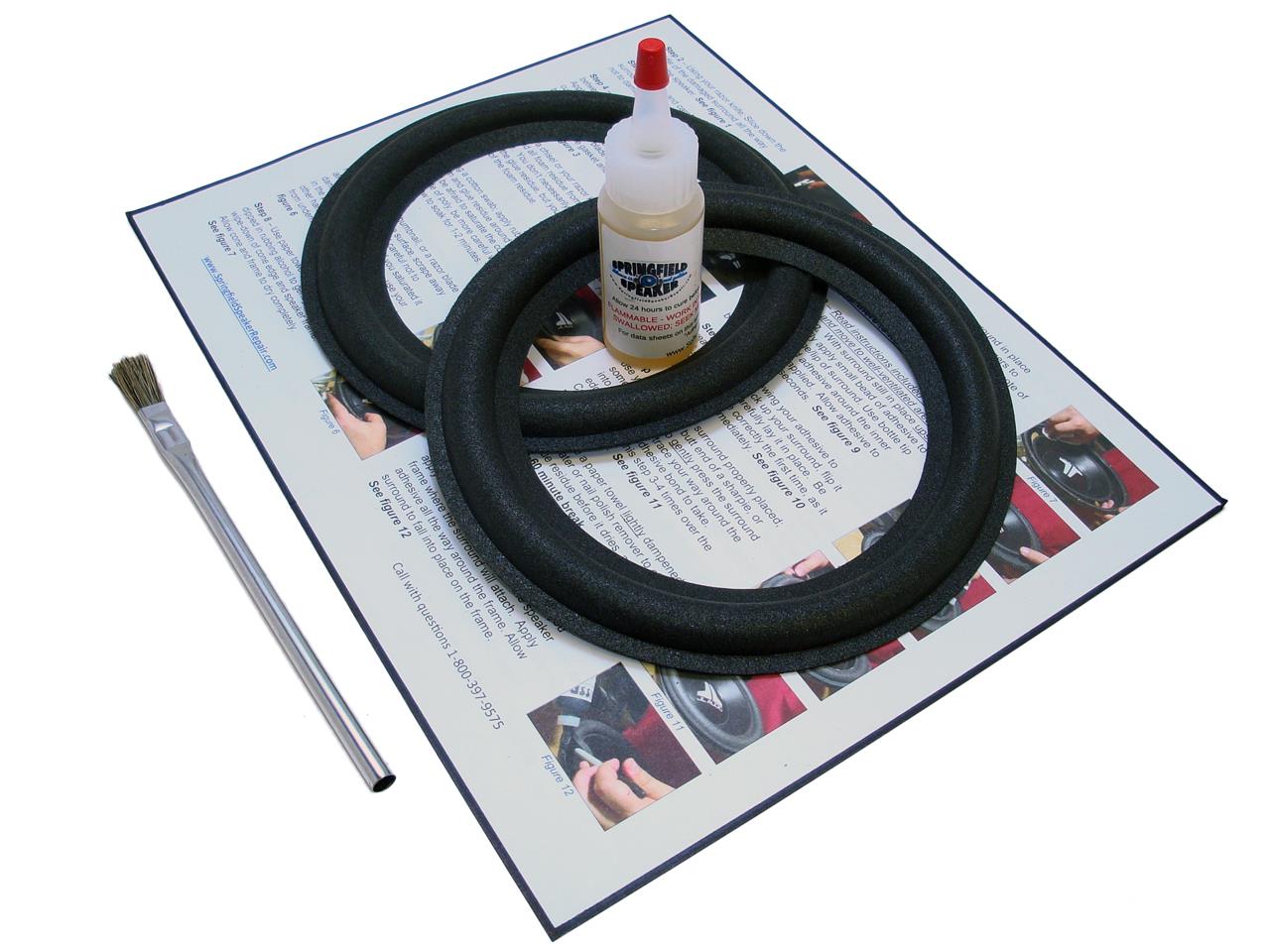 Speaker Surround Re-Foam Repair Kit For 8 Speaker Speaker Surround Re-Foam Repair Kit For 8 Speaker