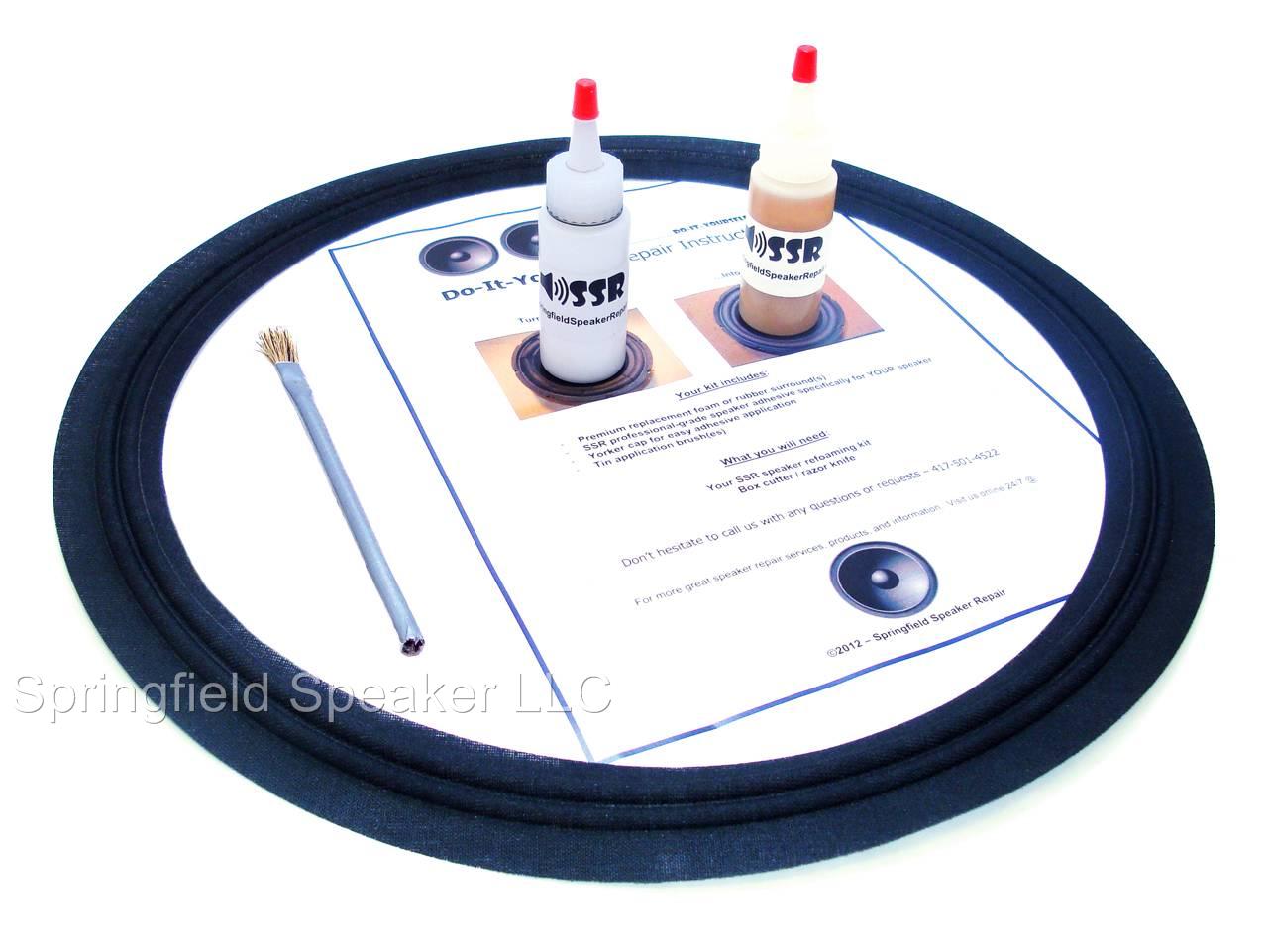 JBL 2225H 15" M-Roll Single Speaker Cloth Surround Repair Kit - 1C2225