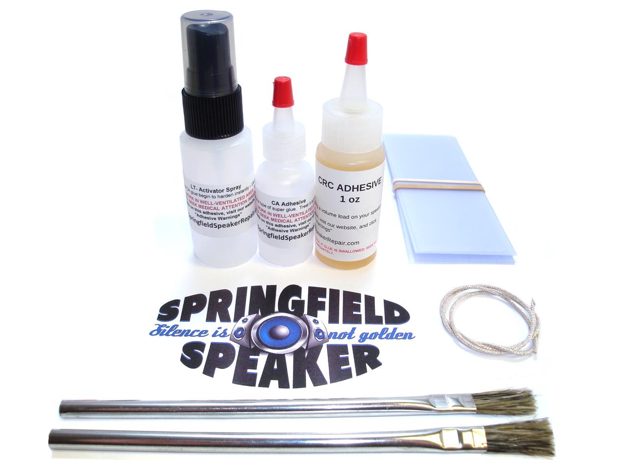 Pro Speaker Reconing Kit CA Glue included Springfield Speaker