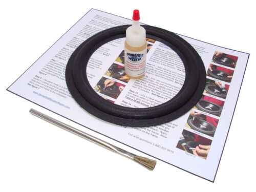 Polk Audio 8" Single Subwoofer Foam Surround Repair Kit - PSW50, PSW120, MW8000 - 1A8